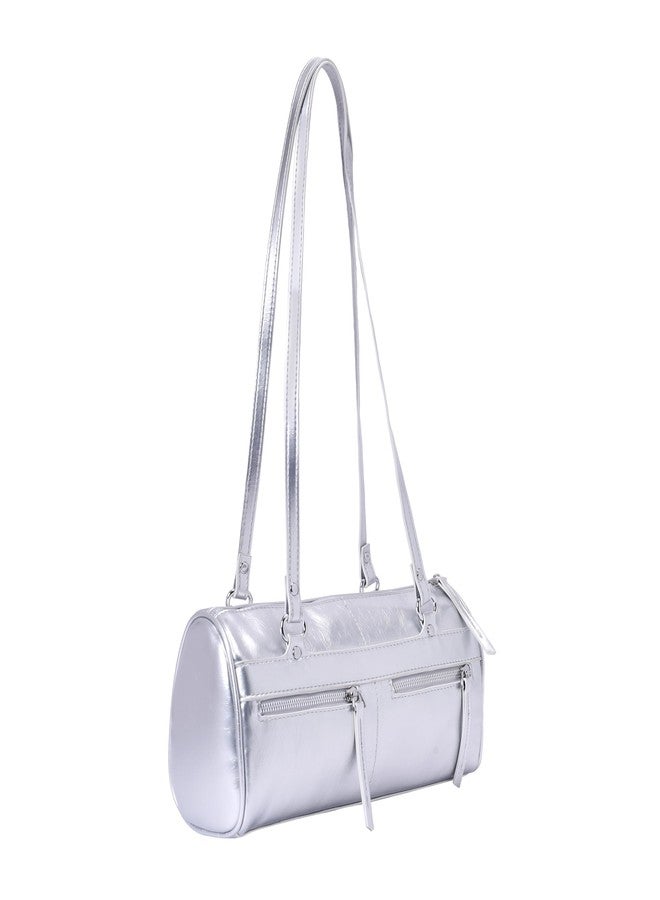 Lino Perros Silver Shoulder Bag - Image 2